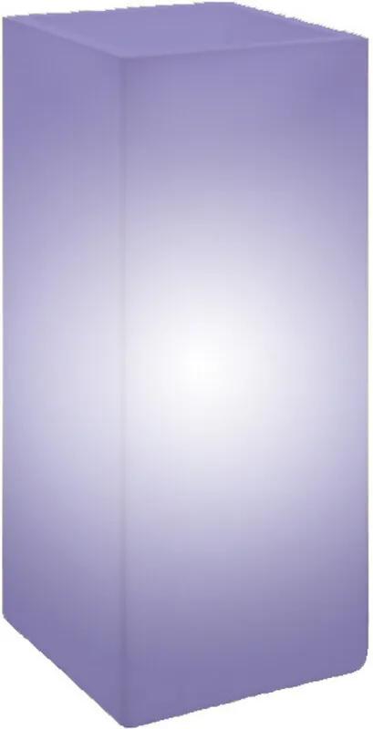 Verlichte bloempot COSMOS RGB vierkant 85 cm hoog kleur instelbaar lichtgewicht