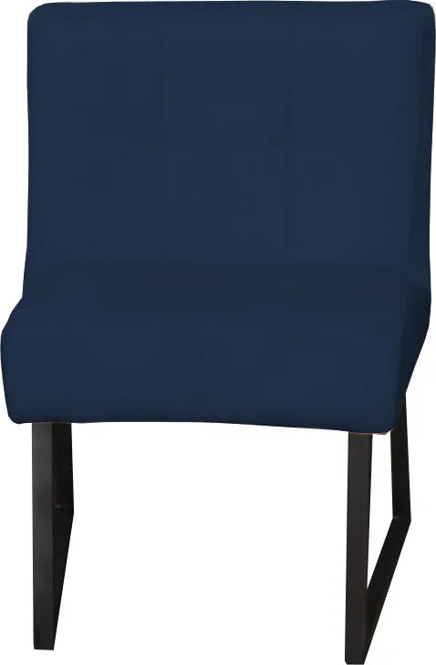 Eetkamerstoel - Amsterdam - geschikt voor ronde tafel - stof Element blauw 13