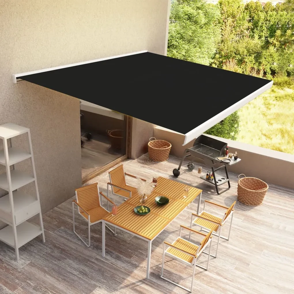 vidaXL Luifel gemotoriseerd 450x300 cm antraciet