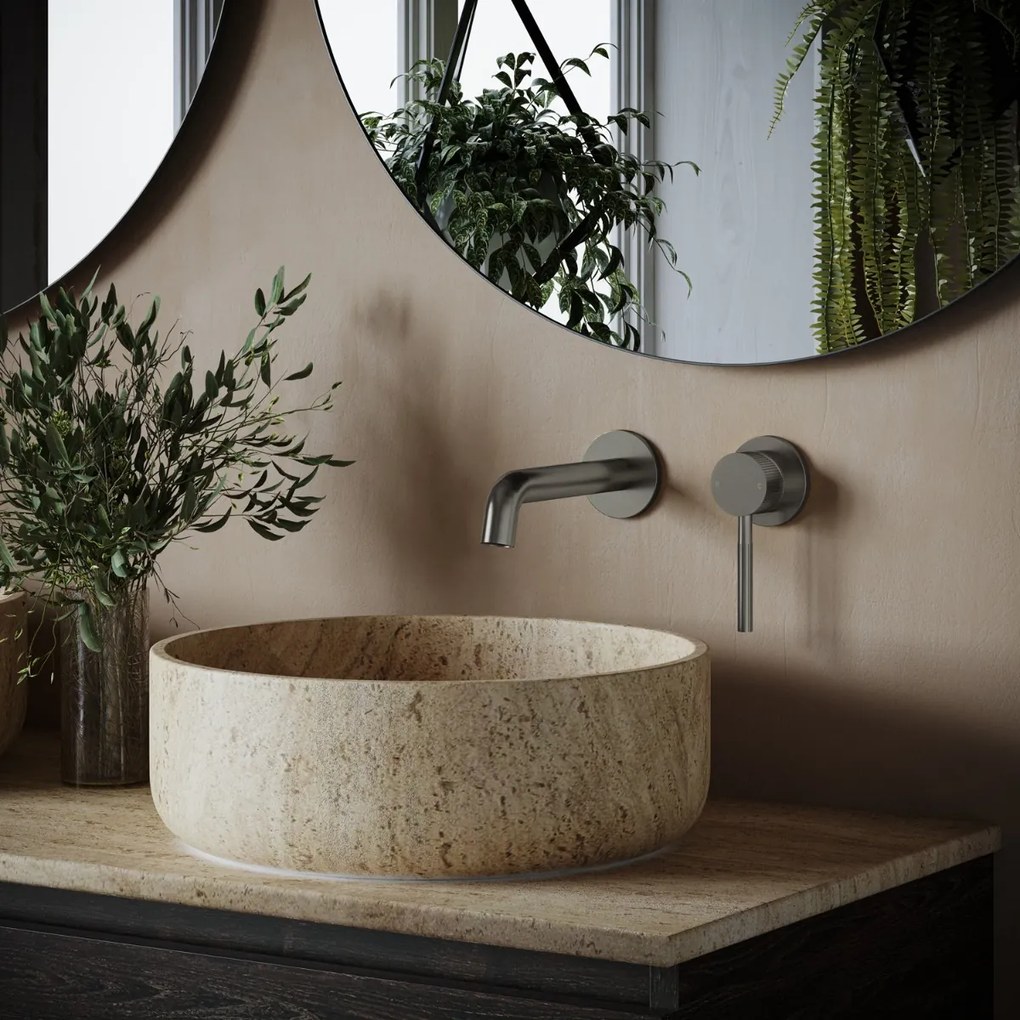 Saniclear Exclusive Stripes inbouw wastafelkraan RVS