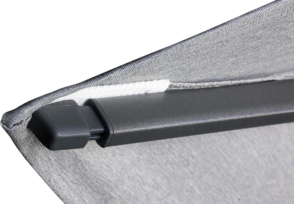 Platinum Challenger zweefparasol 3.5m T1 (excl. voet) Antraciet