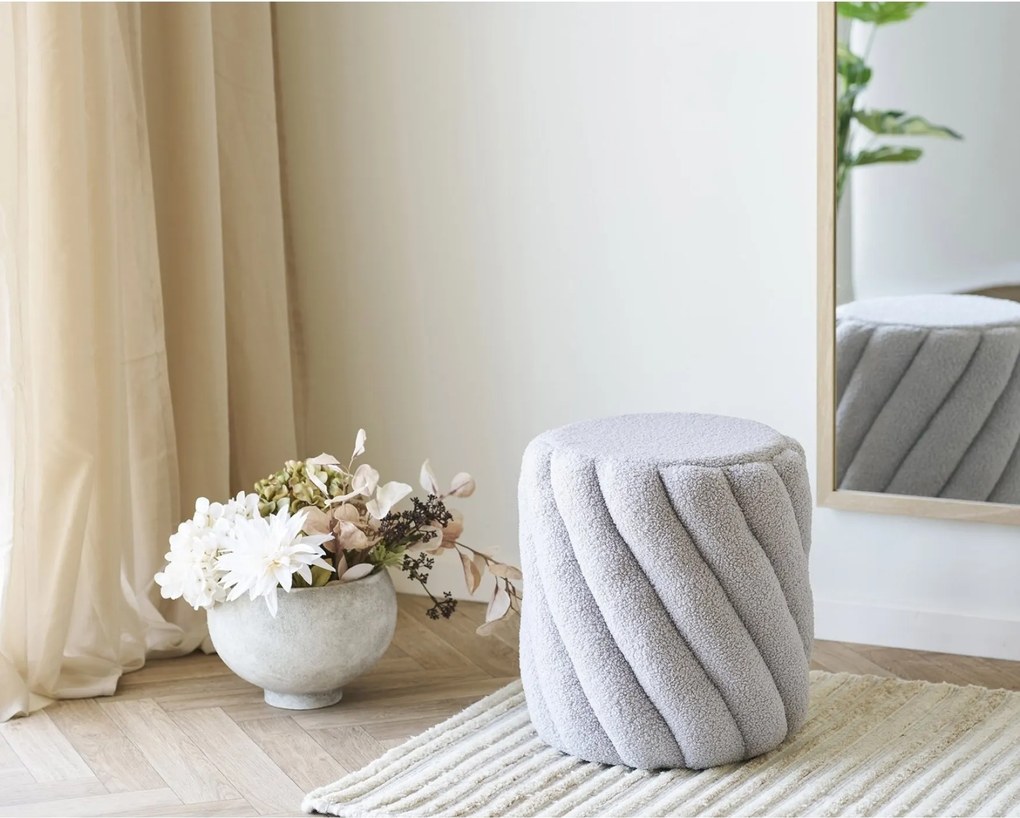 Sana Poef Teddy - Grey