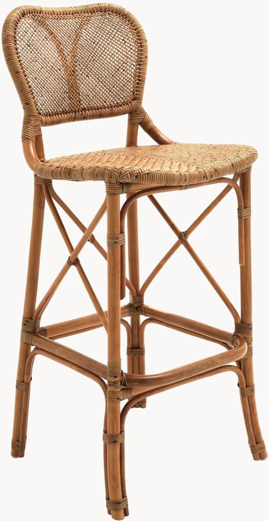 Handgeweven rotan barkruk Colony