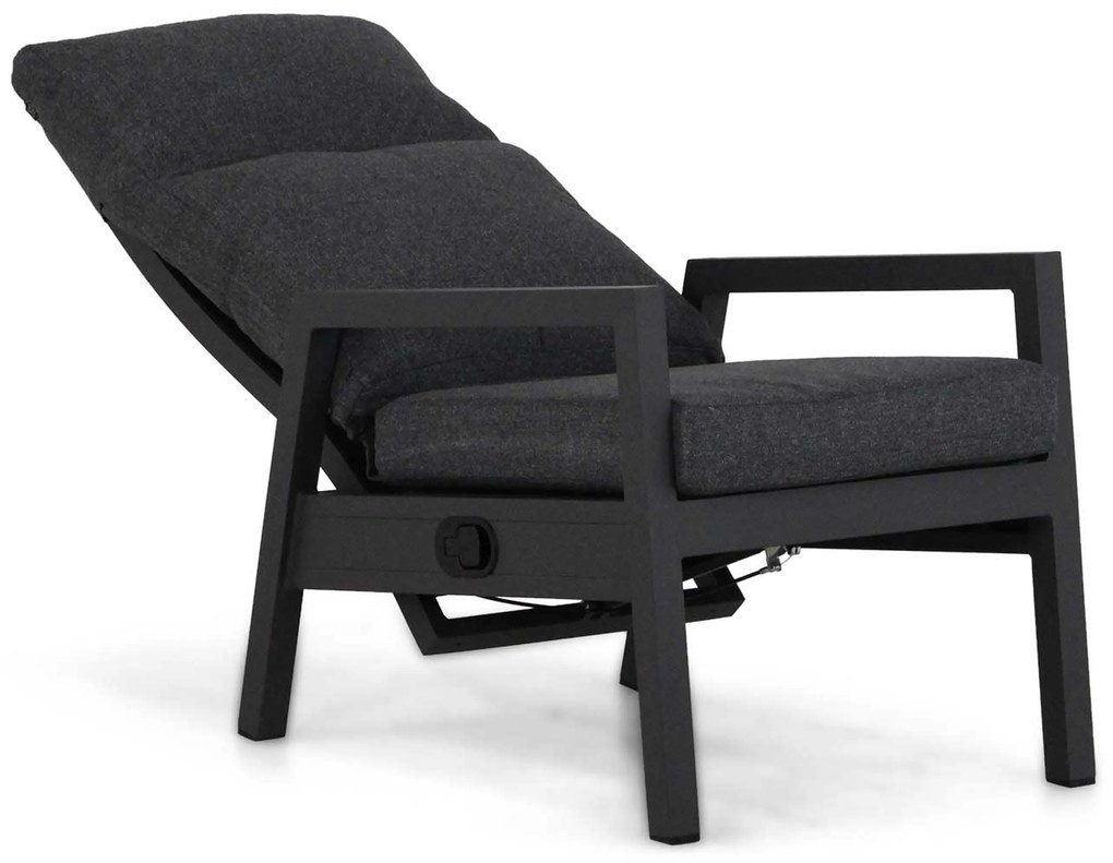 Verstelbare Tuinstoel Aluminium Grijs-antraciet Lifestyle Garden Furniture Venice