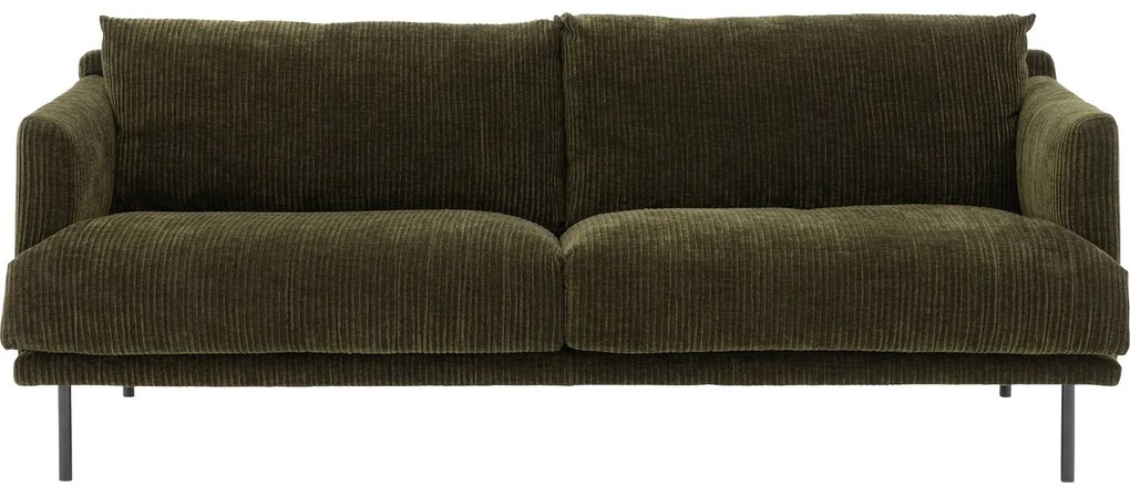 Goossens Bank Luxor Stof groen, stof, 2-zits, modern design