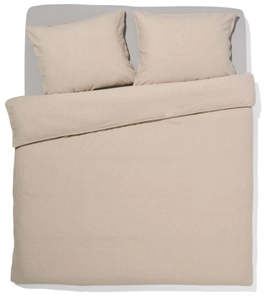 HEMA Dekbedovertrek Katoen Linnen 240x200/220 Taupe (taupe)