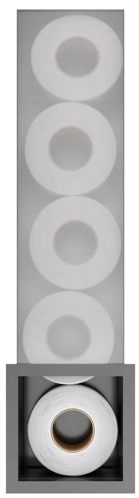 Hotbath &More inbouw reserverolhouder gunmetal geborsteld PVD