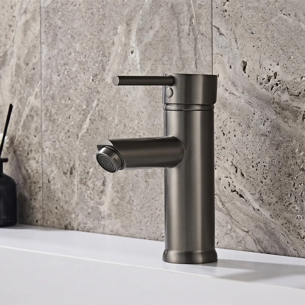 Saniclear Iron wastafelkraan verouderd ijzer - gunmetal
