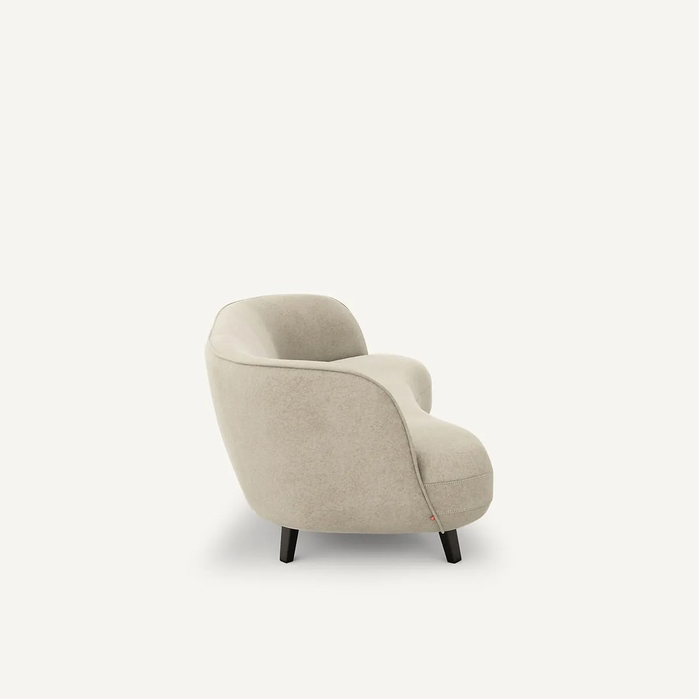 3-zitsbank in linnen fluweel, Rosebury, ontwerp door Emmanuel Gallina