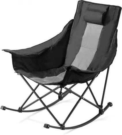 VEVOR Schommelstoel, Opvouwbare Tuinstoel met Ligfunctie en Bekerhouder, Draagvermogen 102 kg, Volledig Gevoerde Kampeerstoel voor Terras, Achtertuin, Veranda, Tuin, 1030 x 920 x 950 mm
