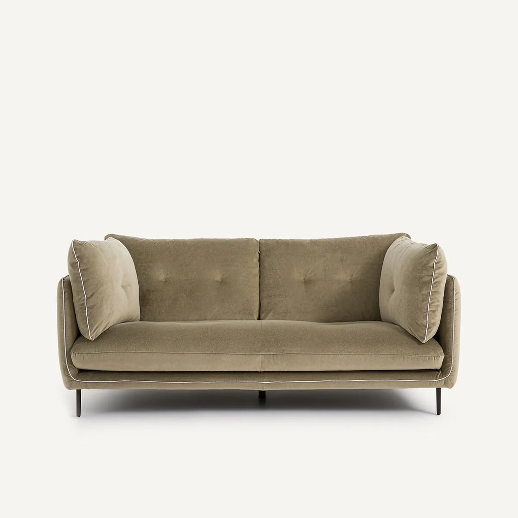 Compacte bank in linnen fluweel, BOTERO