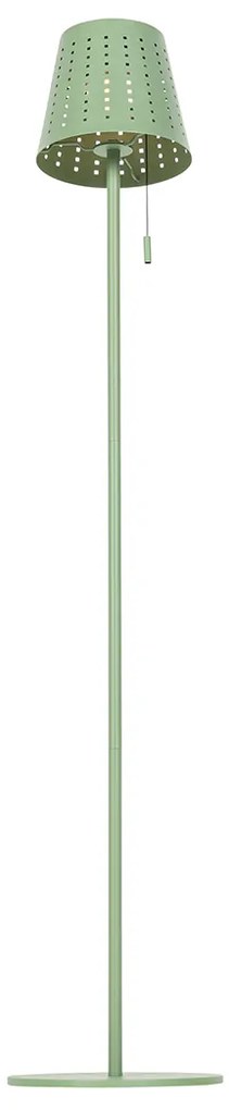 Buiten vloerlamp groen incl. LED 3-staps dimbaar op solar - Ferre