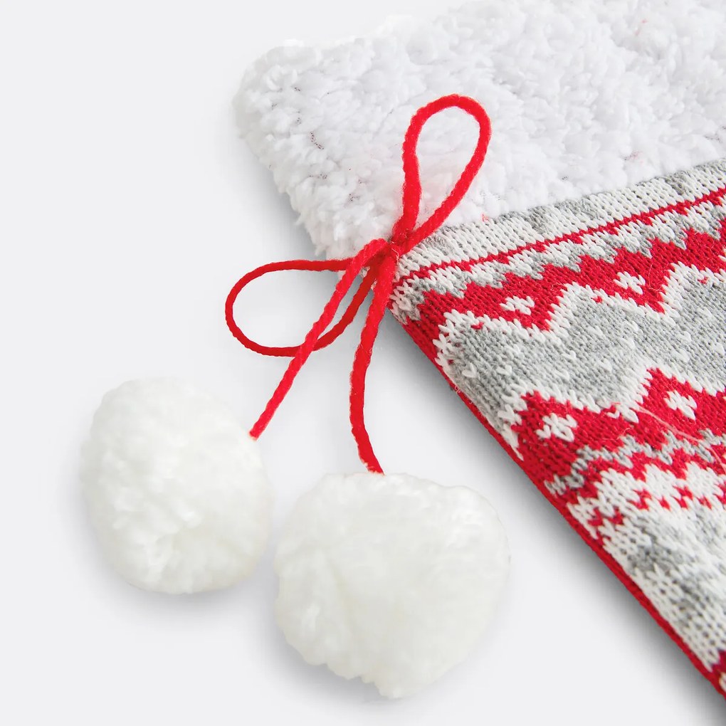 Decoratieve kerstsok met print, CASPAR