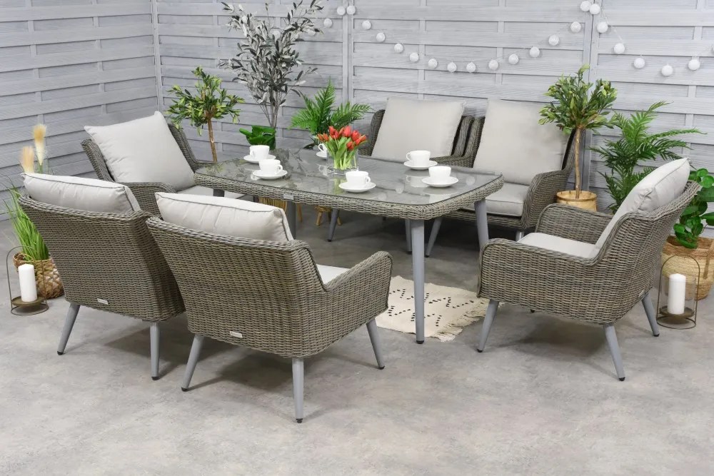 Bilbao Premium 6 Garden Point tuinmeubelen grijs