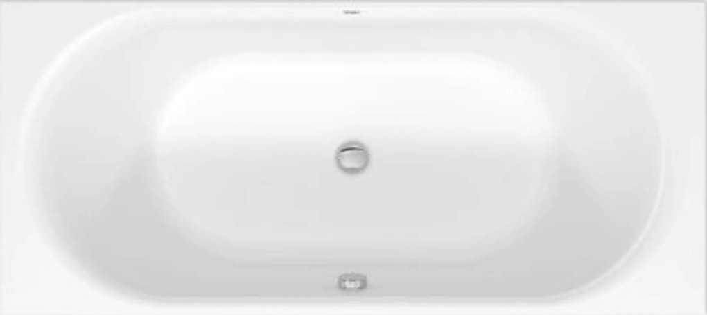 Duravit DuraSquare inbouwbad met ligzijde links en rechts 180x80x46,5cm glans wit acryl