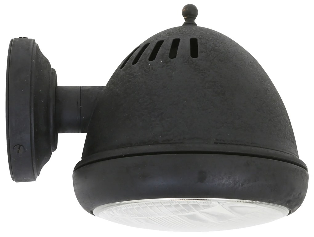 Messing Wandlamp Silverstone Antiek Zwart