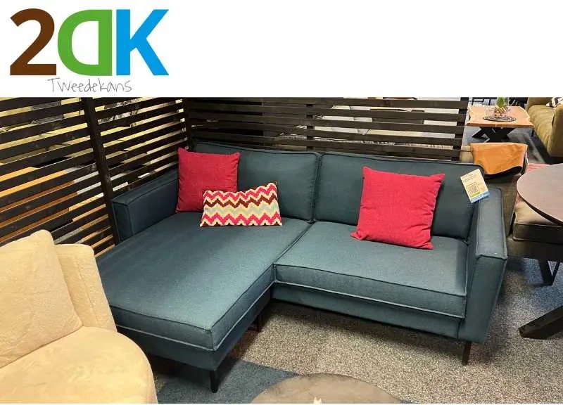 Tweedekans - Hoekbank - Frevo - stof Malmo donkerblauw 81