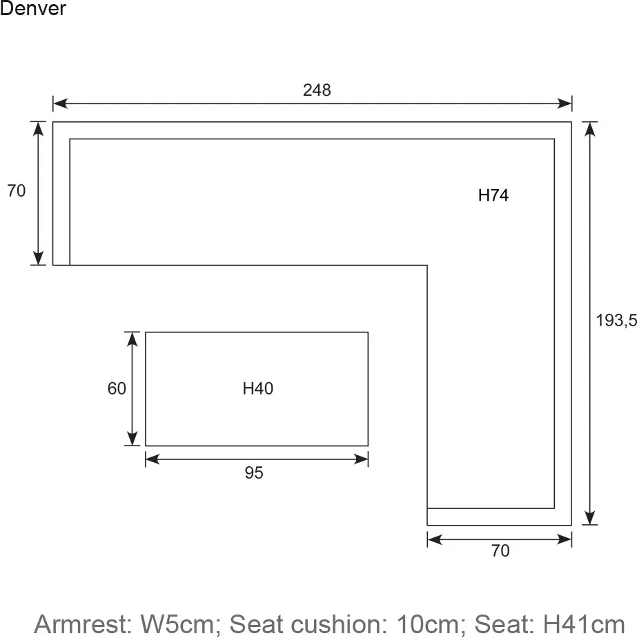 Garden Impressions Denver loungeset 4-delig - zwart