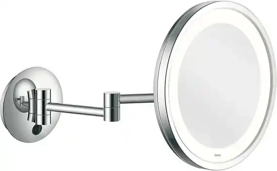 Make-up spiegel wand 5x vergrotend met dimbare LED verlichting mat