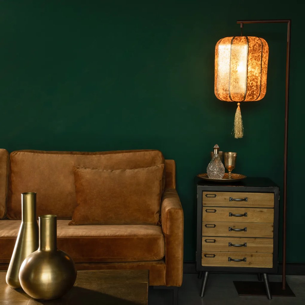 Dutchbone Suoni Chinese Lampion Vloerlamp - Goud