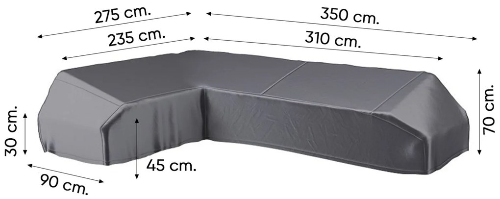 Platinum Aerocover platform loungesethoes 350x275 cm - Links
