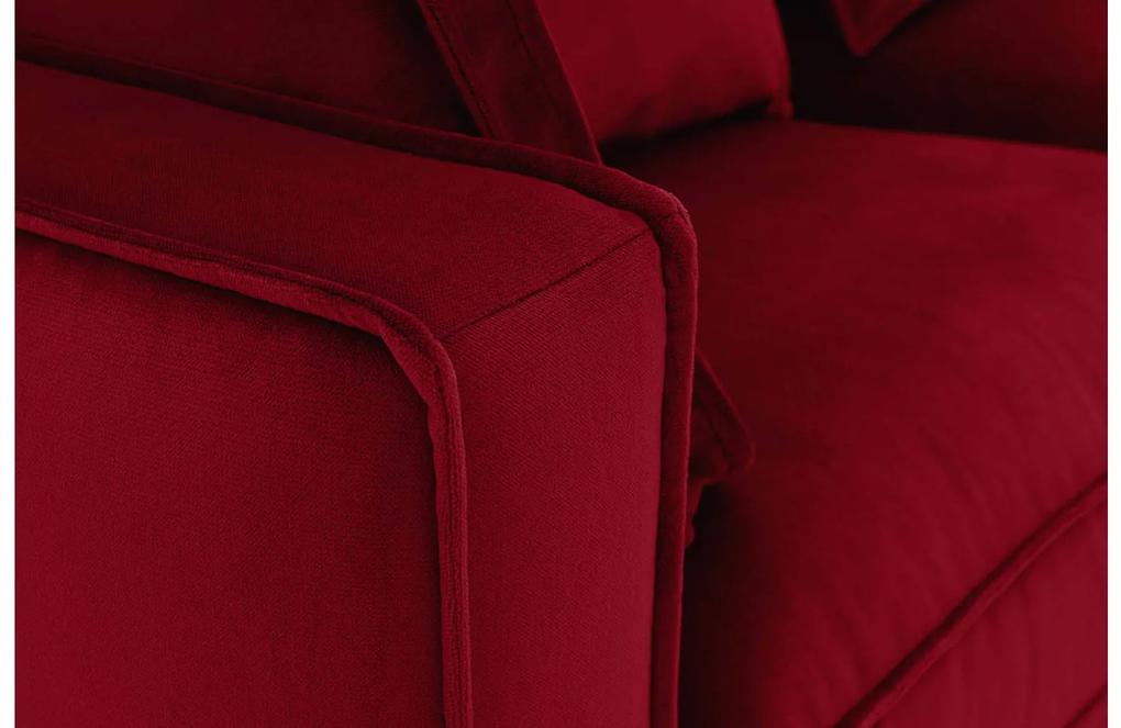 Goossens Bank Suite rood, stof, 3-zits, elegant chic