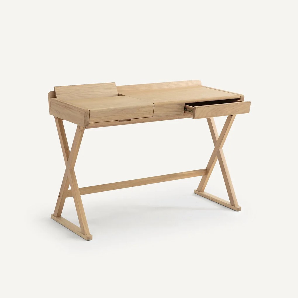 Eikenhouten en fineer bureau, Brixton, ontwerp Emmanuel Gallina