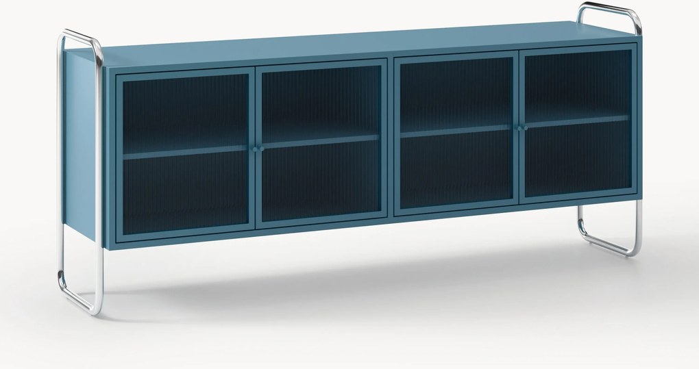Metalen dressoir Robyn met glazen front