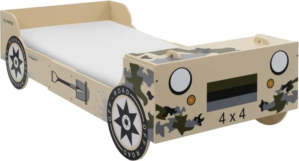 Kinderbed terreinwagen 90x200cm camouflage