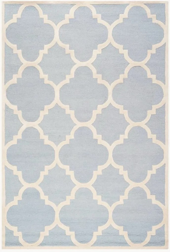 Handgetuft laagpolig wollen vloerkleed Clark