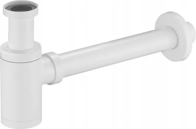 Mexen half sifon wastafel rond, wit - 79950-20