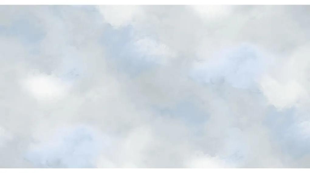 Noordwand Good Vibes Behang Paint Clouds blauw en grijs