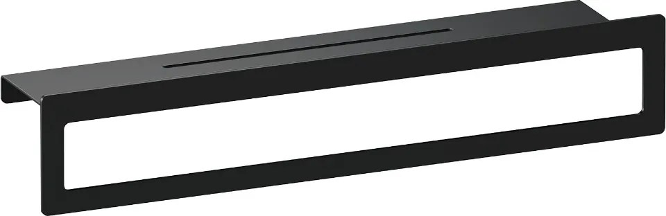 Brauer Black Edition handdoekrek met planchet mat zwart