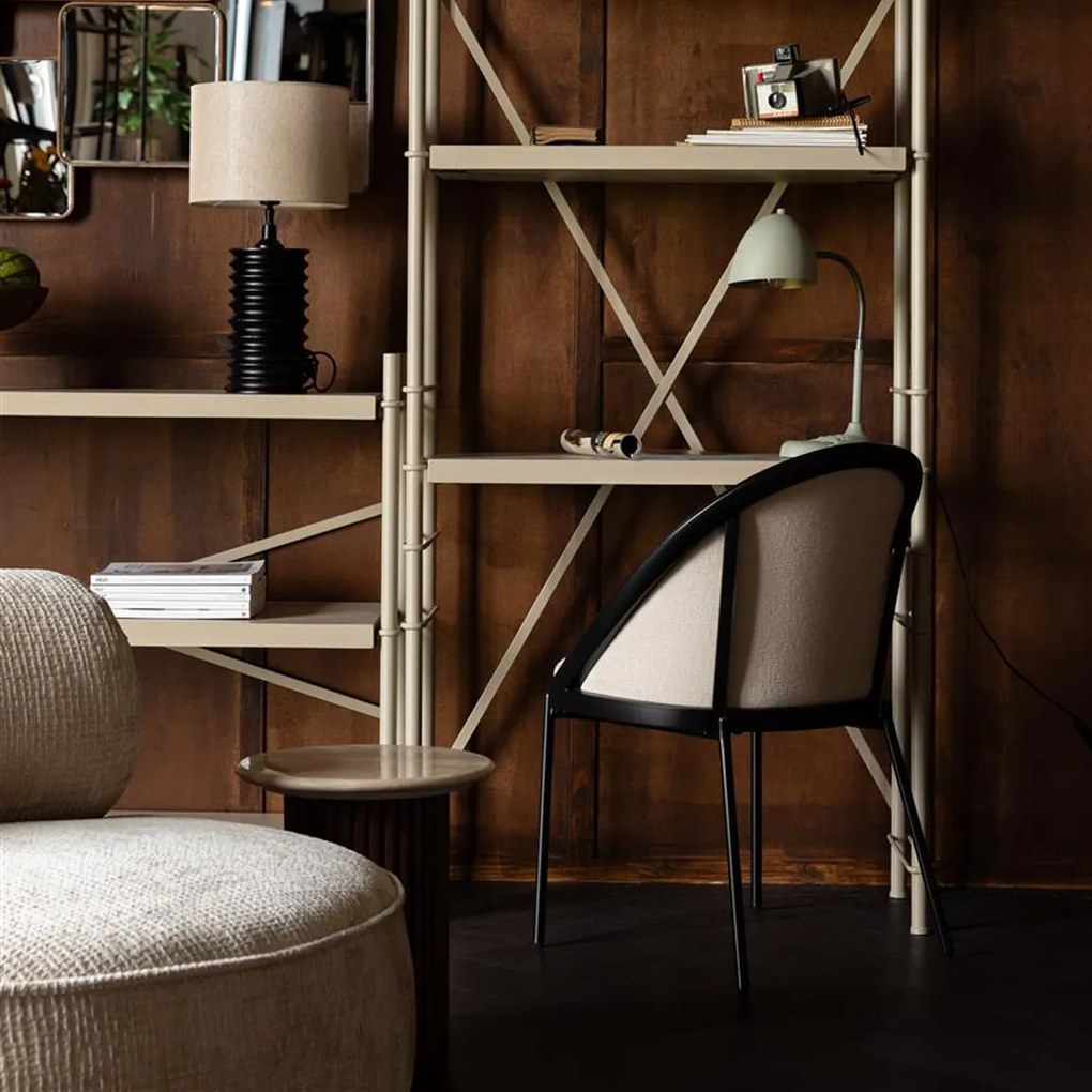 Dutchbone Iron Lage Stellingkast Beige - 126x40x96cm.