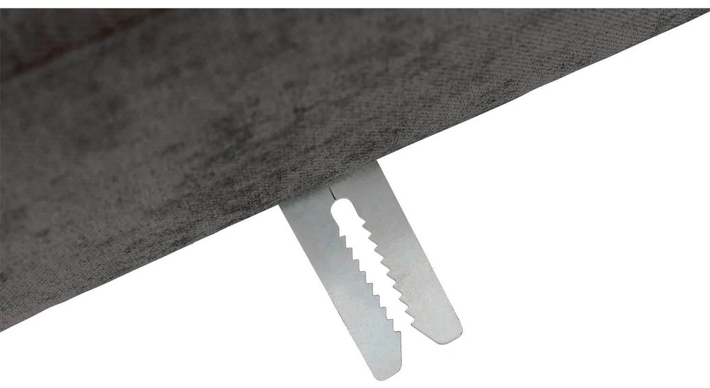 Goossens Zitmeubel Key West grijs, stof, 2-zits, modern design met ligelement rechts