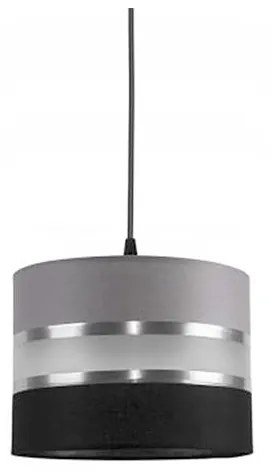 Hanglamp aan koord CORAL S 1xE27/60W/230V zwart grijs