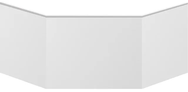 Plieger Contour voorpaneel 125cm voor Contour hoekbad wit 11002040340101