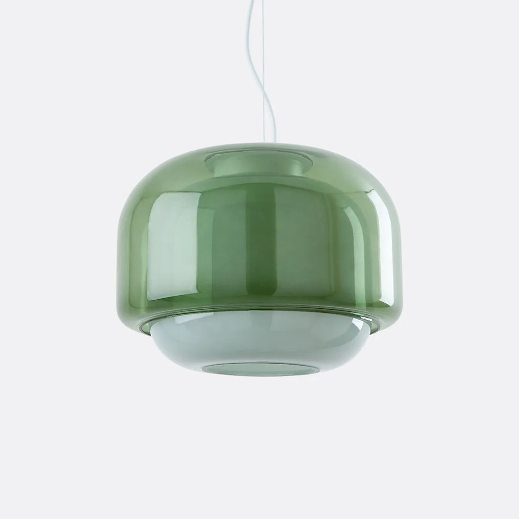 Hanglamp van gekleurd glas Ø30,5 cm, KINOKO