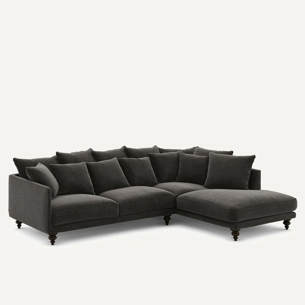 Chenille fluwelen hoekbank, Lazare