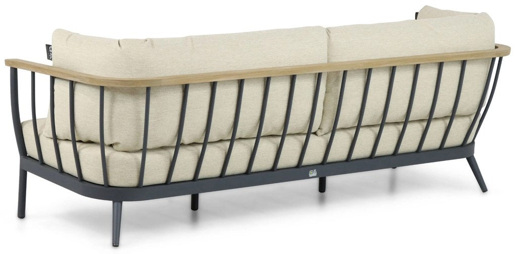 Stoel en Bank Loungeset 5 personen Aluminium/Teak Grijs  Apple Bee Condor/Montana