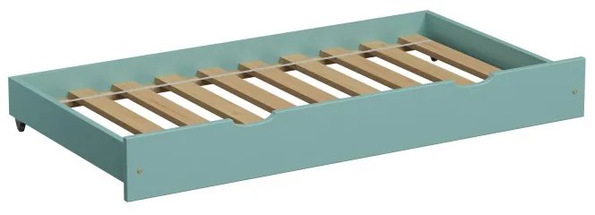Peuter Turkoois Uitschuifbaar eenpersoonsbed met onderschuifbed - Leo voor kinderen Kinderen Peuter Junior 5056231723398 Children's Beds Home, Voor be