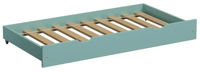 Peuter Turkoois Uitschuifbaar eenpersoonsbed met onderschuifbed - Leo voor kinderen Kinderen Peuter Junior 5056231723398 Children's Beds Home, Voor be