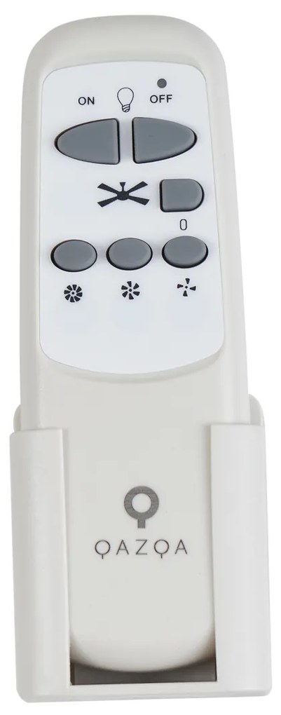 Plafondventilator zwart 132cm incl. LED met afstandbediening - Cool Anello