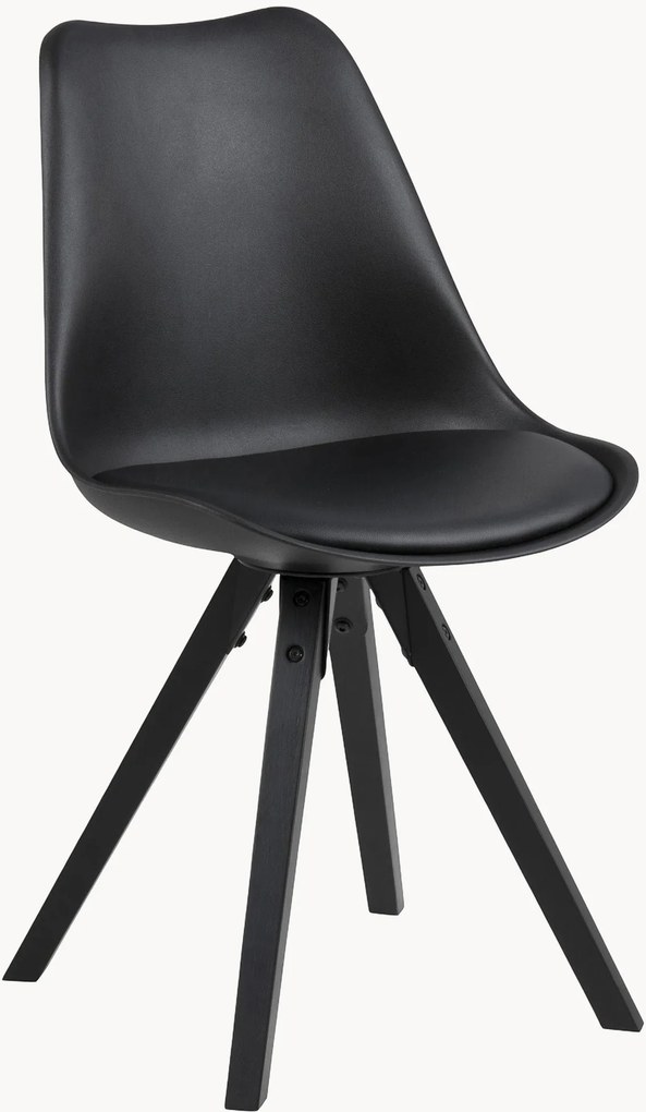 Eetkamerstoelen Dima met kunstleren zitting, 2 stuks