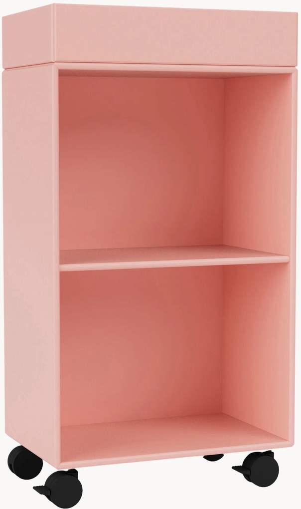 Handgemaakte badkamerkast Preppy met wielen