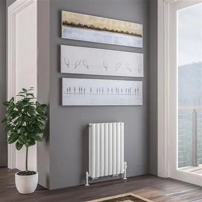 Eastbrook Tunstall dubbele radiator 50x60cm 734W wit mat