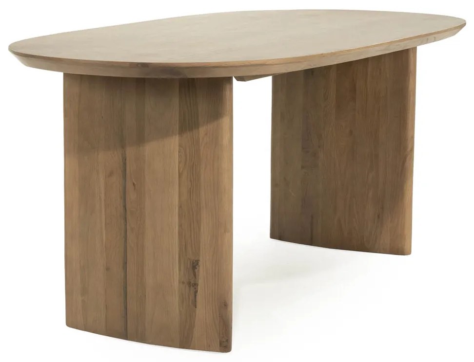 Eleonora Dex Ovale Eettafel Eikenhout Bruin 180x90 Cm - 180 X 110cm.