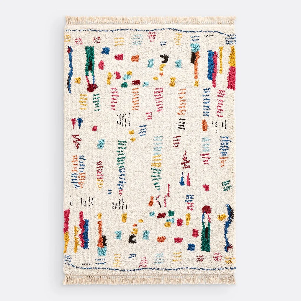 Gekleurd berber vloerkleed, Caspia