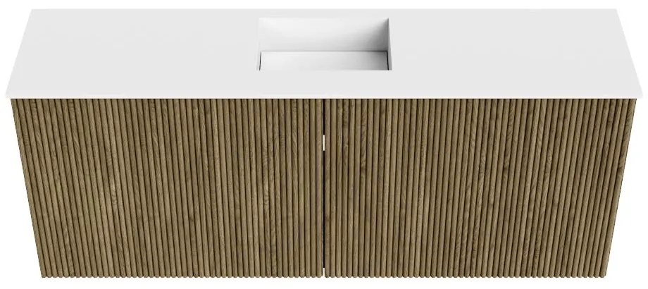Mondiaz Joya 100cm toiletmeubel dusk met wastafel faye midden zonder kraangat talc
