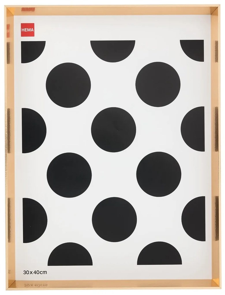 HEMA Fotolijst Hout 30x40 Facetrand Goud (goud)